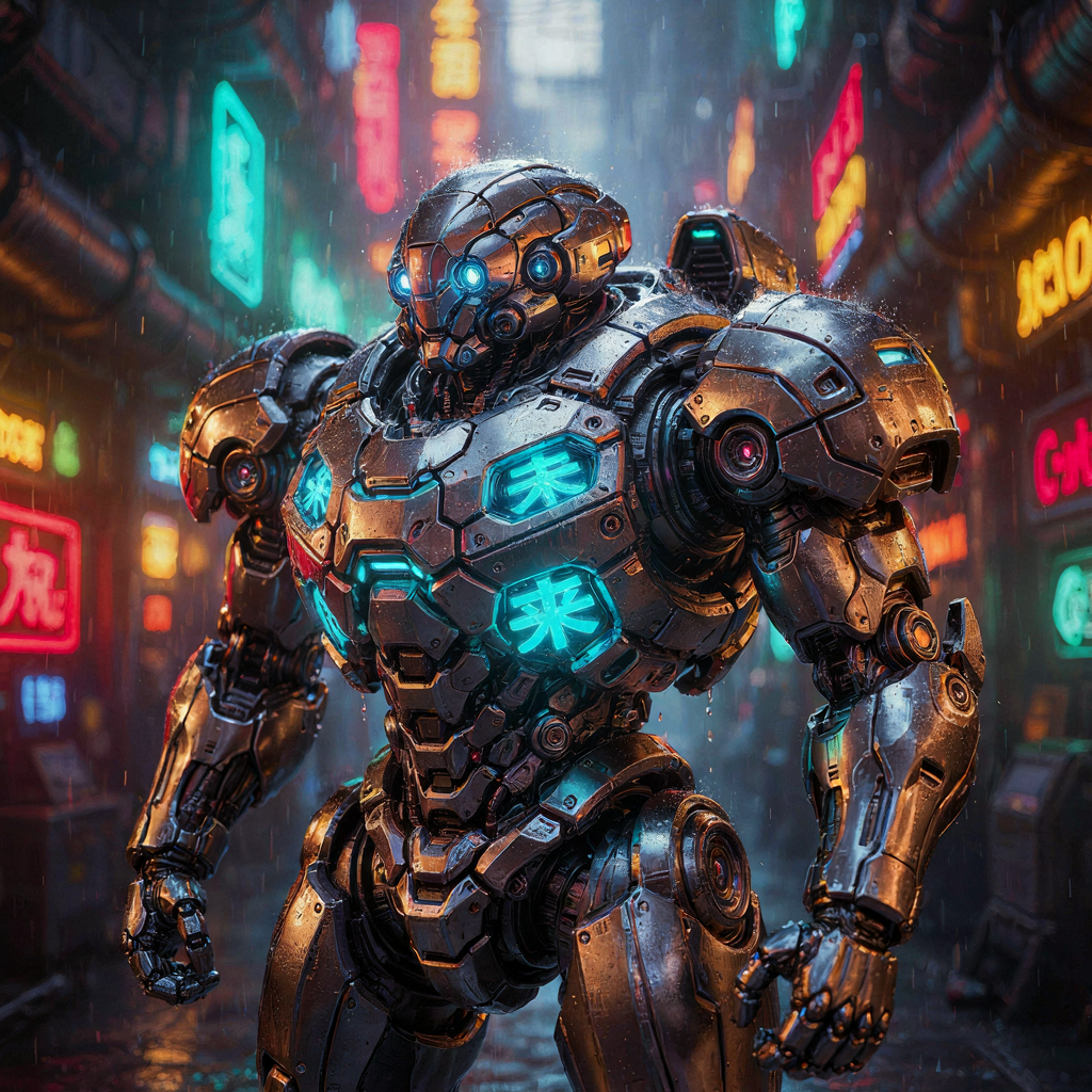 Candidate_A_FP8_Mixed サイバーパンクロボット (未来)