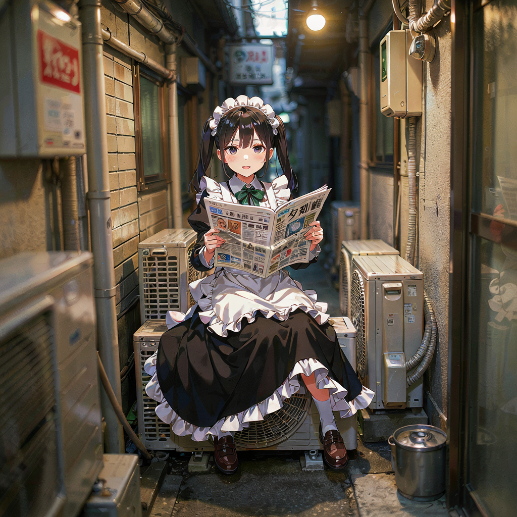 Candidate_A_FP8_Mixed メイドと路地裏 (夕刊)