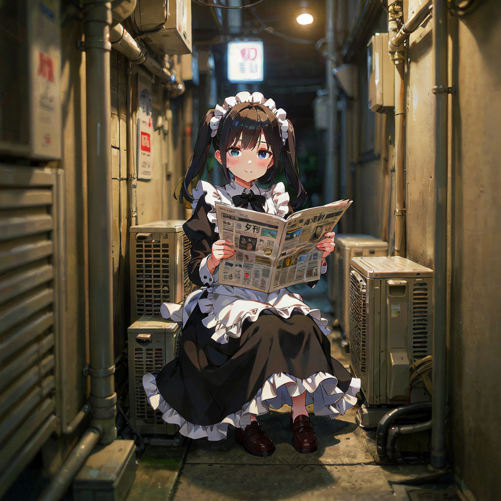 Candidate_B_All_NVFP4 メイドと路地裏 (夕刊)